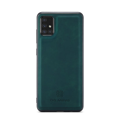 For Samsung Galaxy A51 DG.MING M1 Series 3-Fold Multi Card Wallet  Back Cover Shockproof Case with Holder Function(Green) - Galaxy Phone Cases by DG.MING | Online Shopping UK | buy2fix