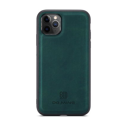 DG.MING M2 Series 3-Fold Multi Card Bag Back Cover Shockproof Case with Wallet & Holder Function For iPhone 11 Pro(Green) by DG.MING