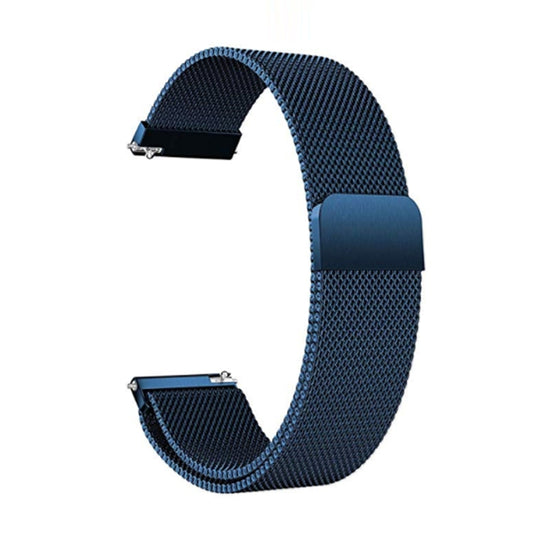 For Samsung Galaxy Watch4 40mm Milanese Watch Band(Blue) - Watch Bands by buy2fix | Online Shopping UK | buy2fix