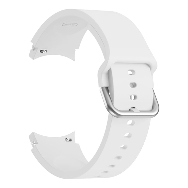 For Samsung Galaxy Watch4 40mm Universal Silicone Colorful Buckle Watch Band(White) by buy2fix