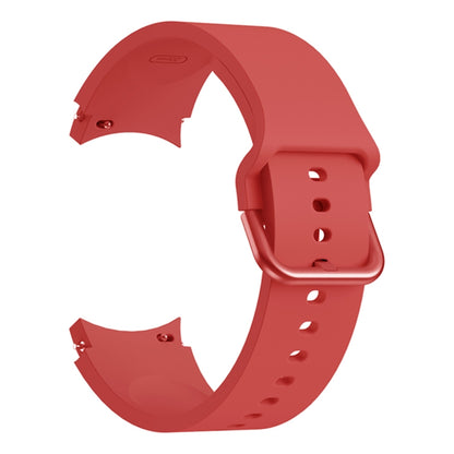 For Samsung Galaxy Watch4 Classic 46mm Universal Silicone Colorful Buckle Watch Band(Red) - Watch Bands by buy2fix | Online Shopping UK | buy2fix