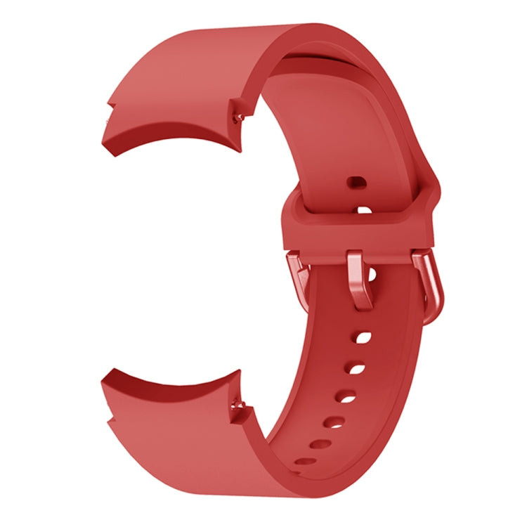 For Samsung Galaxy Watch4 Classic 46mm Universal Silicone Colorful Buckle Watch Band(Red) - Watch Bands by buy2fix | Online Shopping UK | buy2fix