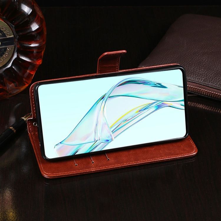 idewei Crazy Horse Texture Horizontal Flip Leather Case with Holder & Card Slots & Wallet For ZTE Axon 30 5G(Rose Red) - ZTE Cases by idewei | Online Shopping UK | buy2fix