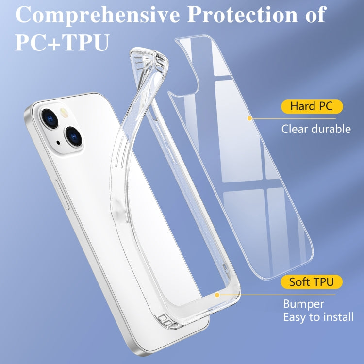 For iPhone 13 mini Crystal Clear Shockproof PC + TPU Protective Case (Transparent) by buy2fix