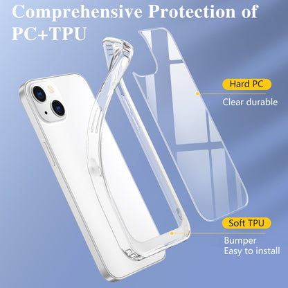For iPhone 13 mini Crystal Clear Shockproof PC + TPU Protective Case (Transparent) by buy2fix