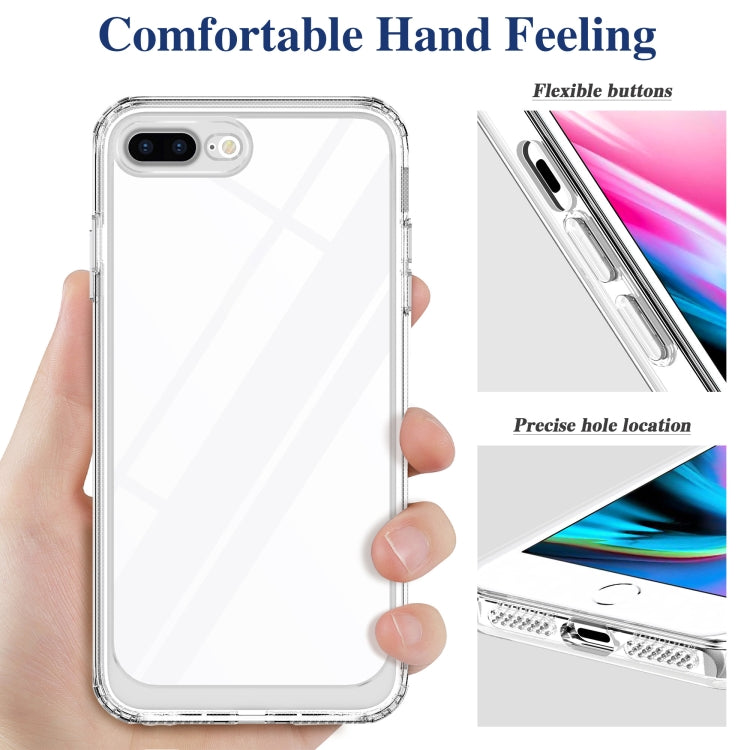 Crystal Clear Shockproof PC + TPU Protective Case For iPhone 8 Plus / 7 Plus(Transparent) by buy2fix