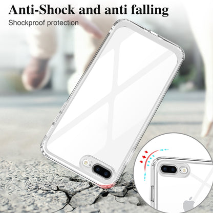 Crystal Clear Shockproof PC + TPU Protective Case For iPhone 8 Plus / 7 Plus(Transparent) by buy2fix