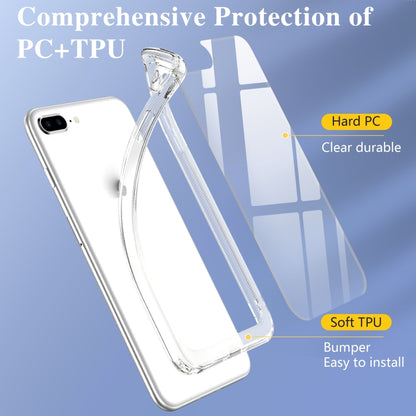 Crystal Clear Shockproof PC + TPU Protective Case For iPhone 8 Plus / 7 Plus(Transparent) by buy2fix