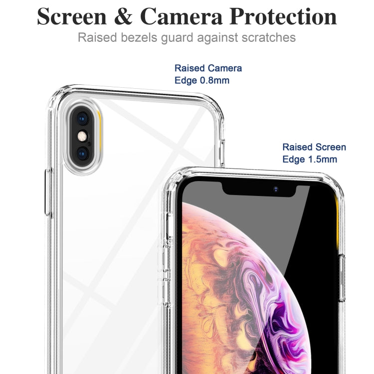 For iPhone X / XS Crystal Clear Shockproof PC + TPU Protective Case(Transparent) by buy2fix
