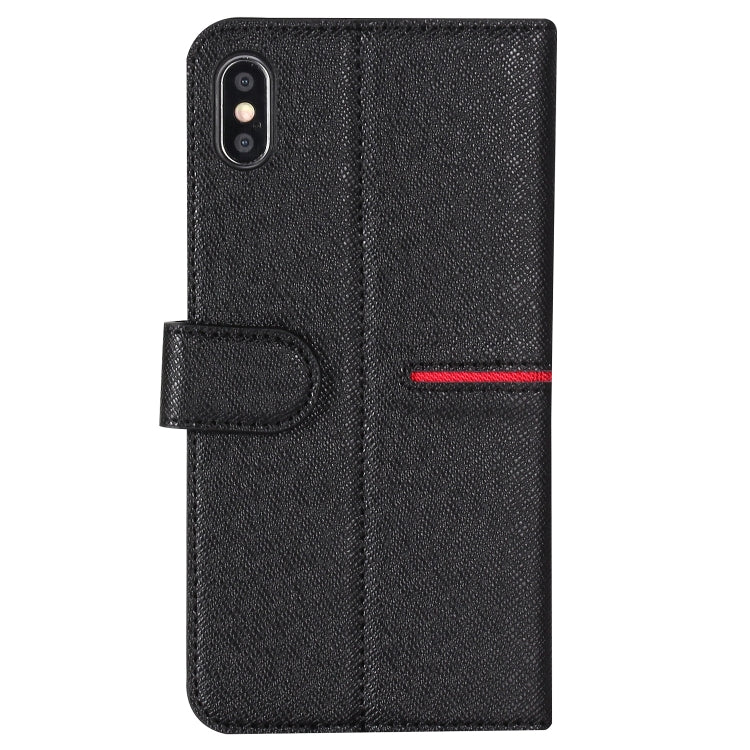 For iPhone XS Max GEBEI Top-grain Leather Horizontal Flip Protective Case with Holder & Card Slots & Wallet & Photo Frame(Black) - More iPhone Cases by GEBEI | Online Shopping UK | buy2fix