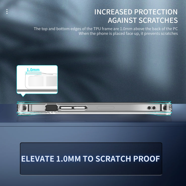 For iPhone 12 Pro Max TPU + PC Transparent Shockproof Protective Case by buy2fix