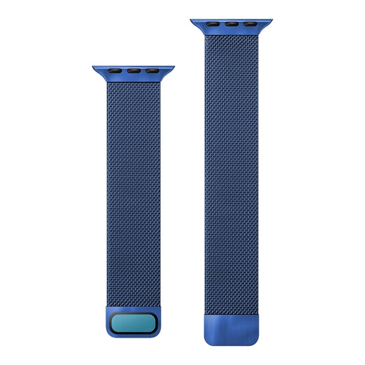Adjustable Dual Section Milan Watch Band For Apple Watch Ultra 49mm&Watch Ultra 2 49mm / Series 9&8&7 45mm / SE 3&SE 2&6&SE&5&4 44mm / 3&2&1 42mm(Blue) by buy2fix