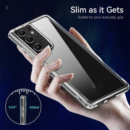 For Samsung Galaxy S21 Ultra 5G TPU + PC Transparent Shockproof Protective Case - Galaxy S21 Ultra 5G Cases by buy2fix | Online Shopping UK | buy2fix