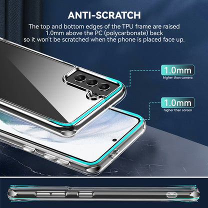 For Samsung Galaxy S21 FE TPU + PC Transparent Shockproof Protective Case by buy2fix