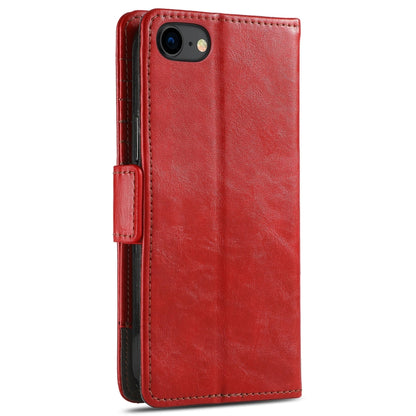 For iPhone SE 2022 / SE 2020 / 8 / 7 CaseNeo Business Splicing Dual Magnetic Buckle Horizontal Flip PU Leather Case with Holder & Card Slots & Wallet(Red) - iPhone SE 2022 / 2020 / 8 / 7 Cases by buy2fix | Online Shopping UK | buy2fix