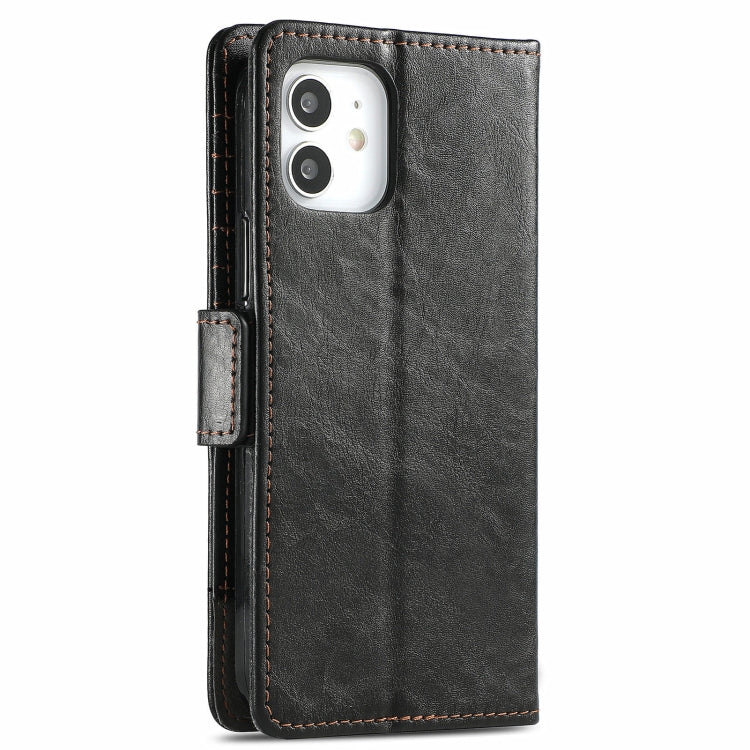 For iPhone 13 CaseNeo Business Splicing Dual Magnetic Buckle Horizontal Flip PU Leather Case with Holder & Card Slots & Wallet (Black) - iPhone 13 Cases by buy2fix | Online Shopping UK | buy2fix