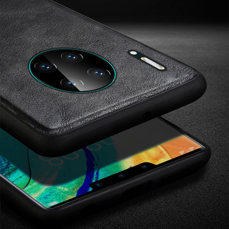 For Huawei Mate 30 SULADA Shockproof TPU + Handmade Leather Protective Case(Black) - Huawei Cases by SULADA | Online Shopping UK | buy2fix