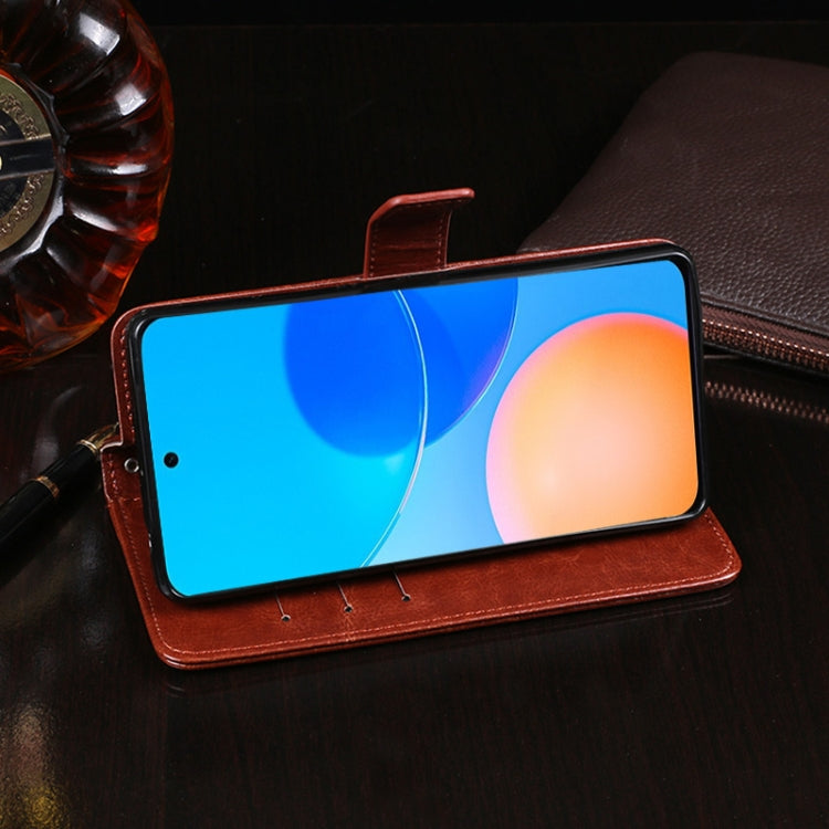 idewei Crazy Horse Texture Horizontal Flip Leather Case with Holder & Card Slots & Wallet For Honor Play 5T Pro(Rose Red) - Honor Cases by idewei | Online Shopping UK | buy2fix