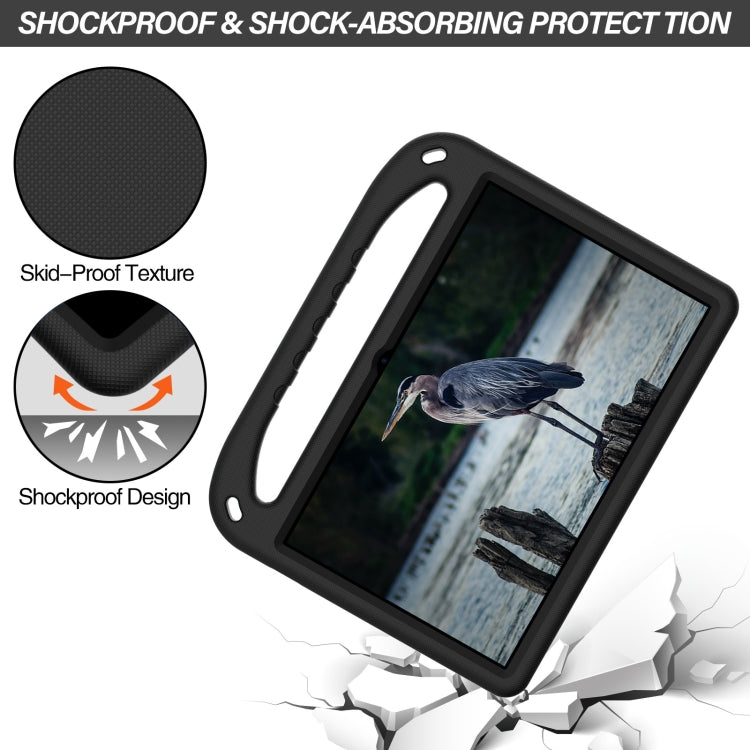For Lenovo Tab P11 TB-J606F / Tab P11 Plus TB-J607F Portable Handle EVA Shockproof Anti Falling Protective Case with Triangle Holder(Black) by buy2fix