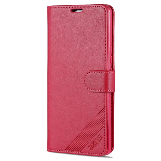 AZNS Sheepskin Texture Horizontal Flip Leather Case with Holder & Card Slots & Wallet For Honor 50(Red) by AZNS