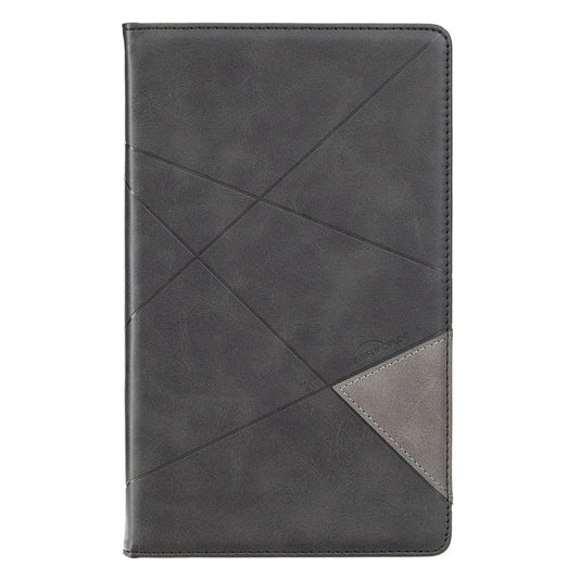 For Samsung Galaxy Tab A7 Lite SM-T220/SM-T225 Rhombus Texture Horizontal Flip Magnetic Leather Case with Holder & Card Slots(Black) by buy2fix