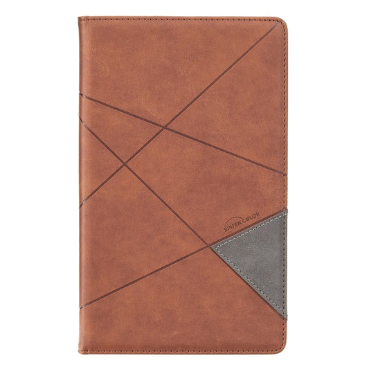 For Samsung Galaxy Tab A7 Lite SM-T220/SM-T225 Rhombus Texture Horizontal Flip Magnetic Leather Case with Holder & Card Slots(Brown) by buy2fix