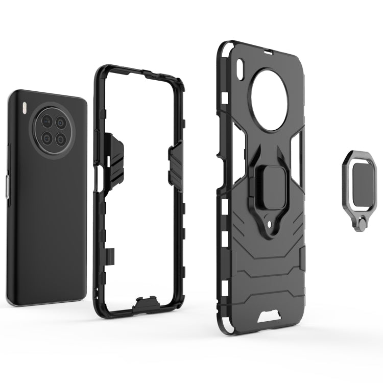 For Huawei nova 8i Foreign Version Shockproof PC + TPU Protective Case with Magnetic Ring Holder(Black) - Huawei Cases by buy2fix | Online Shopping UK | buy2fix