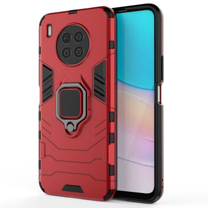 For Huawei nova 8i Foreign Version Shockproof PC + TPU Protective Case with Magnetic Ring Holder(Red) - Huawei Cases by buy2fix | Online Shopping UK | buy2fix