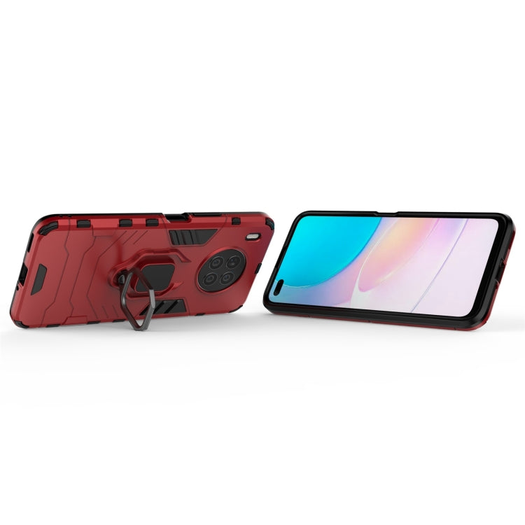 For Huawei nova 8i Foreign Version Shockproof PC + TPU Protective Case with Magnetic Ring Holder(Red) - Huawei Cases by buy2fix | Online Shopping UK | buy2fix