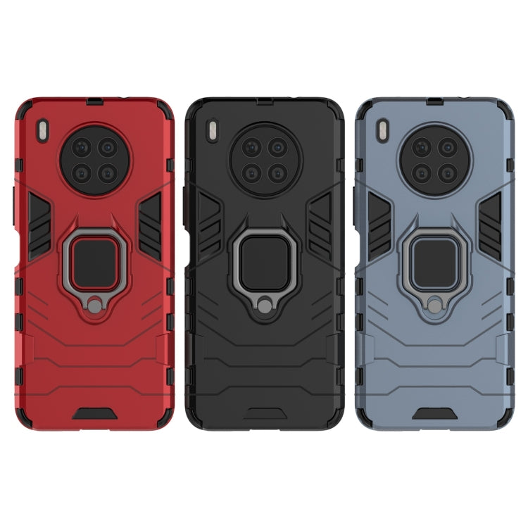 For Huawei nova 8i Foreign Version Shockproof PC + TPU Protective Case with Magnetic Ring Holder(Red) - Huawei Cases by buy2fix | Online Shopping UK | buy2fix