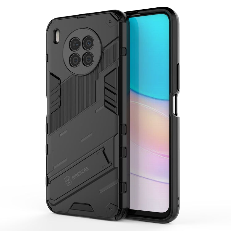 For Huawei nova 8i Foreign Version Punk Armor 2 in 1 PC + TPU Shockproof Case with Invisible Holder(Black) - Huawei Cases by buy2fix | Online Shopping UK | buy2fix