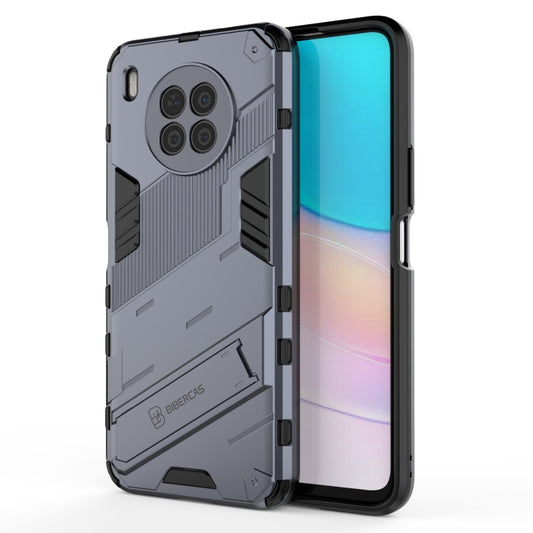 For Huawei nova 8i Foreign Version Punk Armor 2 in 1 PC + TPU Shockproof Case with Invisible Holder(Grey) - Huawei Cases by buy2fix | Online Shopping UK | buy2fix