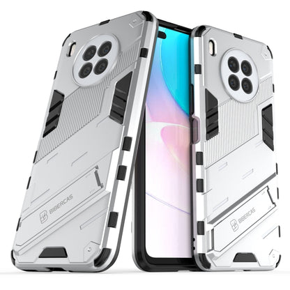 For Huawei nova 8i Foreign Version Punk Armor 2 in 1 PC + TPU Shockproof Case with Invisible Holder(White) - Huawei Cases by buy2fix | Online Shopping UK | buy2fix