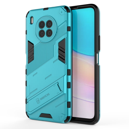 For Huawei nova 8i Foreign Version Punk Armor 2 in 1 PC + TPU Shockproof Case with Invisible Holder(Blue) - Huawei Cases by buy2fix | Online Shopping UK | buy2fix