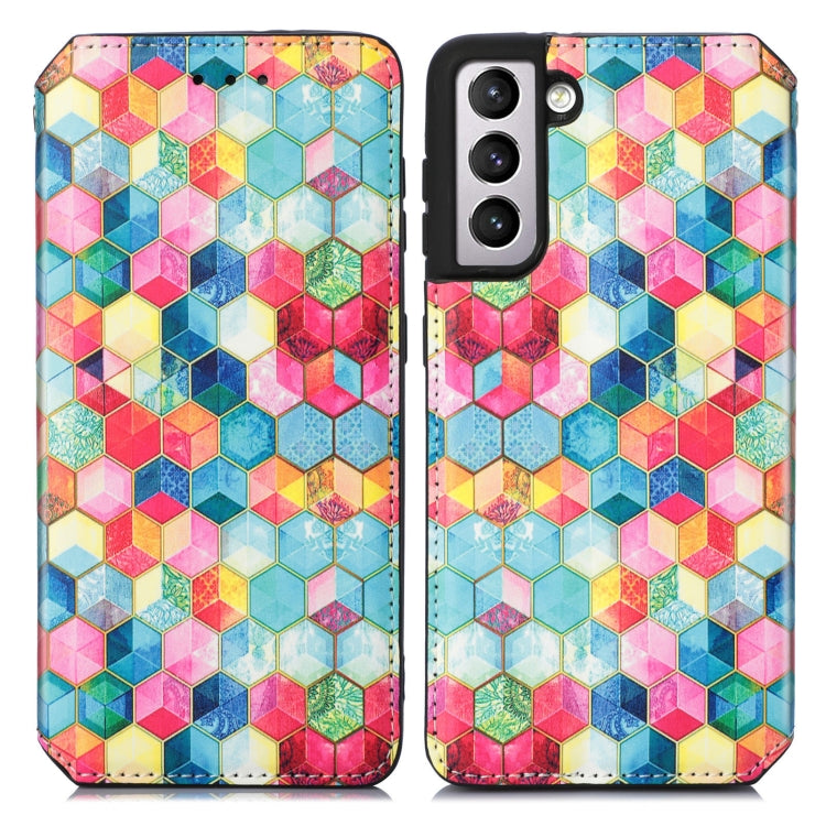 For Samsung Galaxy S21+ 5G Colorful Magnetic Horizontal Flip PU Leather Case with Holder & Card Slot & Wallet(Magic Space) - Galaxy S21+ 5G Cases by buy2fix | Online Shopping UK | buy2fix