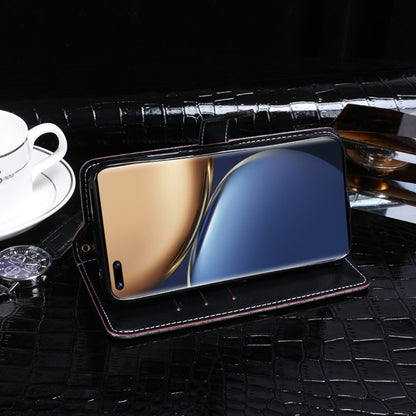 For Honor Magic3 Pro idewei Crocodile Texture Horizontal Flip Leather Case with Holder & Card Slots & Wallet(Black) - Honor Cases by idewei | Online Shopping UK | buy2fix