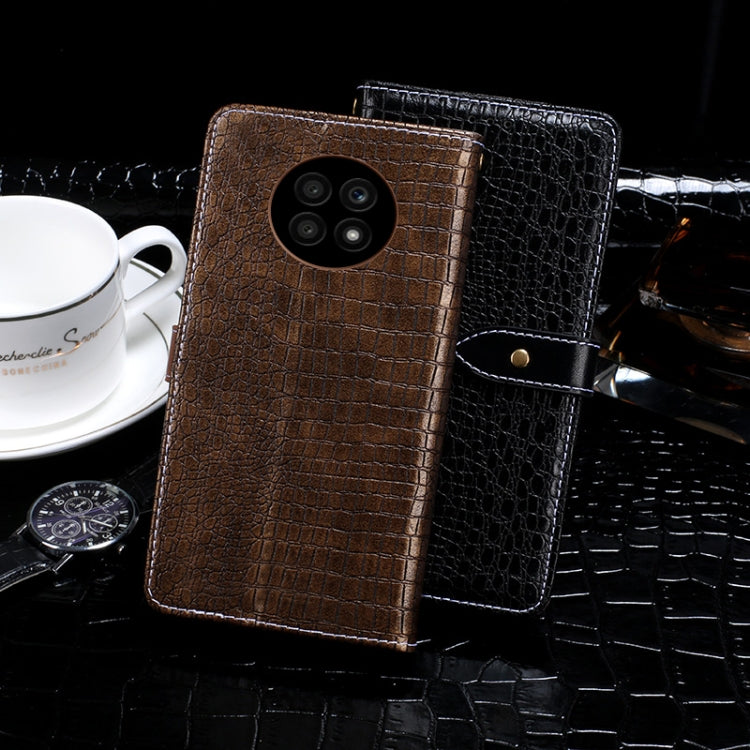 For Honor X20 idewei Crocodile Texture Horizontal Flip Leather Case with Holder & Card Slots & Wallet(Black) - Honor Cases by idewei | Online Shopping UK | buy2fix