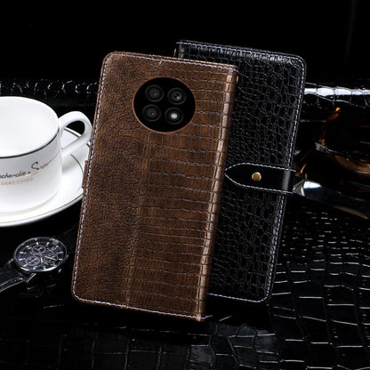 For Honor X20 idewei Crocodile Texture Horizontal Flip Leather Case with Holder & Card Slots & Wallet(Black) - Honor Cases by idewei | Online Shopping UK | buy2fix