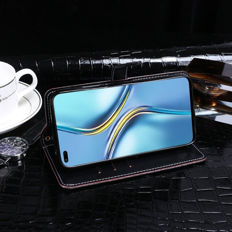 For Honor X20 idewei Crocodile Texture Horizontal Flip Leather Case with Holder & Card Slots & Wallet(Black) - Honor Cases by idewei | Online Shopping UK | buy2fix