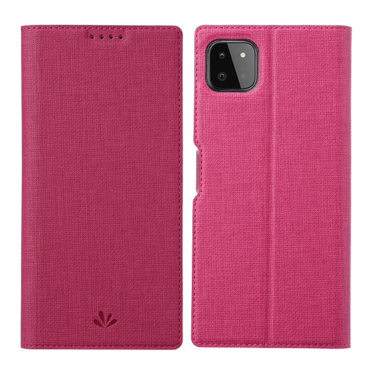 For Samsung Galaxy A22 5G ViLi DMX Series Shockproof TPU + PU Leather Magnetic Attraction Horizontal Flip Case with Card Slot & Holder(Rose Red) - Galaxy Phone Cases by ViLi | Online Shopping UK | buy2fix