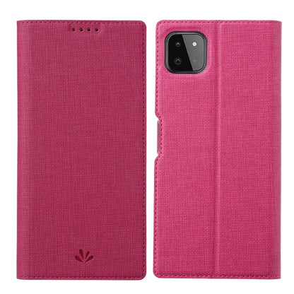 For Samsung Galaxy A22 5G ViLi DMX Series Shockproof TPU + PU Leather Magnetic Attraction Horizontal Flip Case with Card Slot & Holder(Rose Red) - Galaxy Phone Cases by ViLi | Online Shopping UK | buy2fix