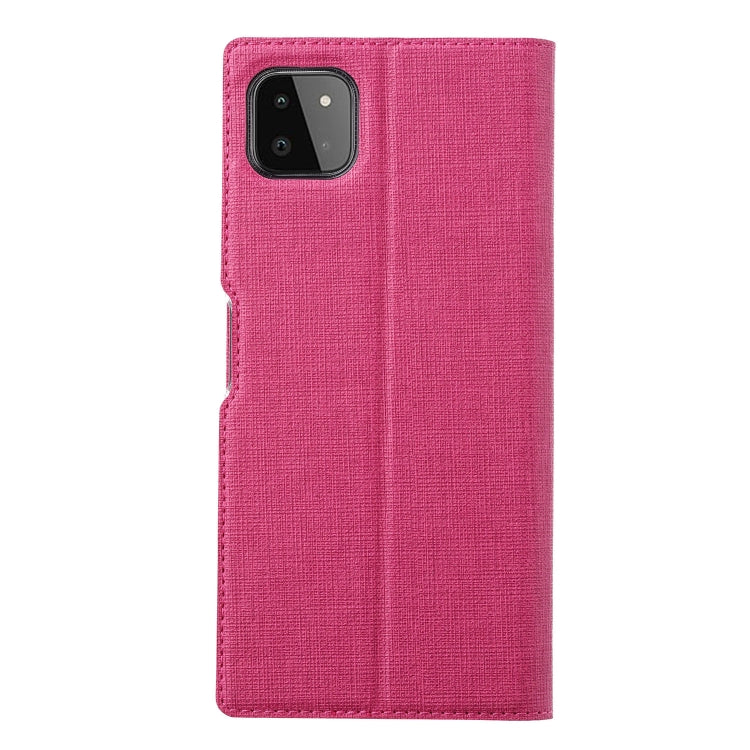 For Samsung Galaxy A22 5G ViLi DMX Series Shockproof TPU + PU Leather Magnetic Attraction Horizontal Flip Case with Card Slot & Holder(Rose Red) - Galaxy Phone Cases by ViLi | Online Shopping UK | buy2fix