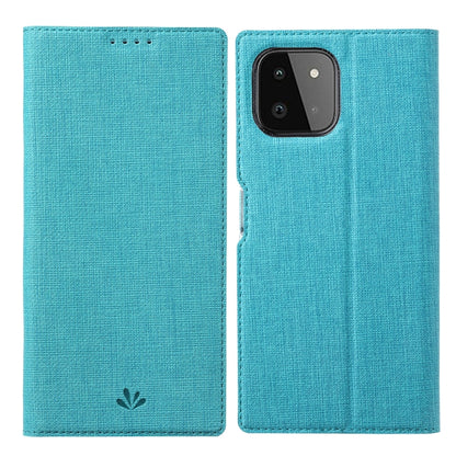 For Samsung Galaxy A22 5G ViLi DMX Series Shockproof TPU + PU Leather Magnetic Attraction Horizontal Flip Case with Card Slot & Holder(Blue) - Galaxy Phone Cases by ViLi | Online Shopping UK | buy2fix