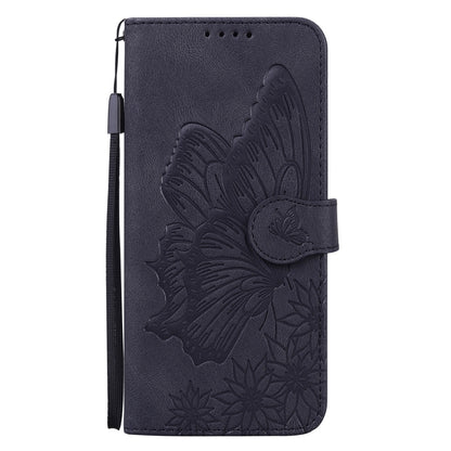 For iPhone 13 mini Retro Skin Feel Butterflies Embossing Horizontal Flip Leather Case with Holder & Card Slots & Wallet (Black) by buy2fix