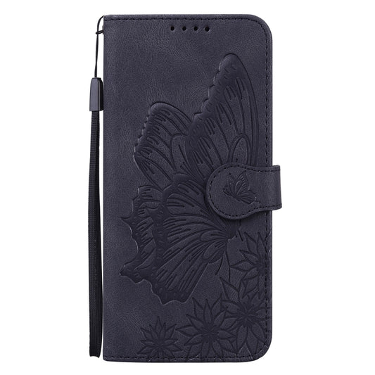 For iPhone 13 Pro Max Retro Skin Feel Butterflies Embossing Horizontal Flip Leather Case with Holder & Card Slots & Wallet (Black) by buy2fix