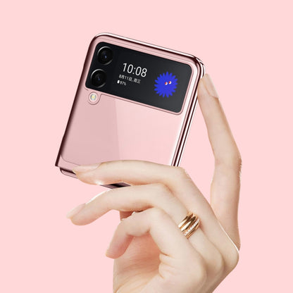 For Samsung Galaxy Z Flip3 5G Symphony Plating PC Shockproof Protective Case(Purple) by buy2fix