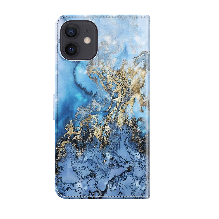 For iPhone 13 mini 3D Painting Pattern Horizontal Flip TPU + PU Leather Case with Holder & Card Slots & Wallet (Milky Way) - iPhone 13 mini Cases by buy2fix | Online Shopping UK | buy2fix