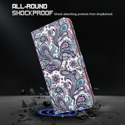For iPhone 13 mini 3D Painting Pattern Horizontal Flip TPU + PU Leather Case with Holder & Card Slots & Wallet (Swirl Pattern) by buy2fix