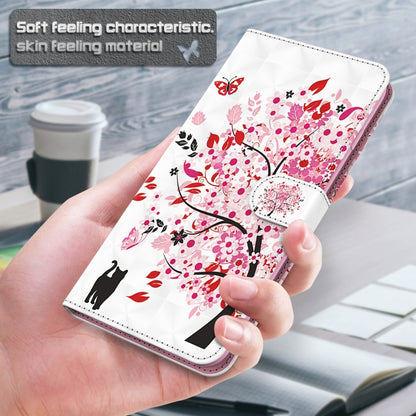For iPhone 13 mini 3D Painting Pattern Horizontal Flip TPU + PU Leather Case with Holder & Card Slots & Wallet (Cat Under The Tree) - iPhone 13 mini Cases by buy2fix | Online Shopping UK | buy2fix