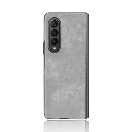 For Samsung Galaxy Z Fold3 5G Shockproof Litchi Texture PC + PU Case(Grey) by GKK